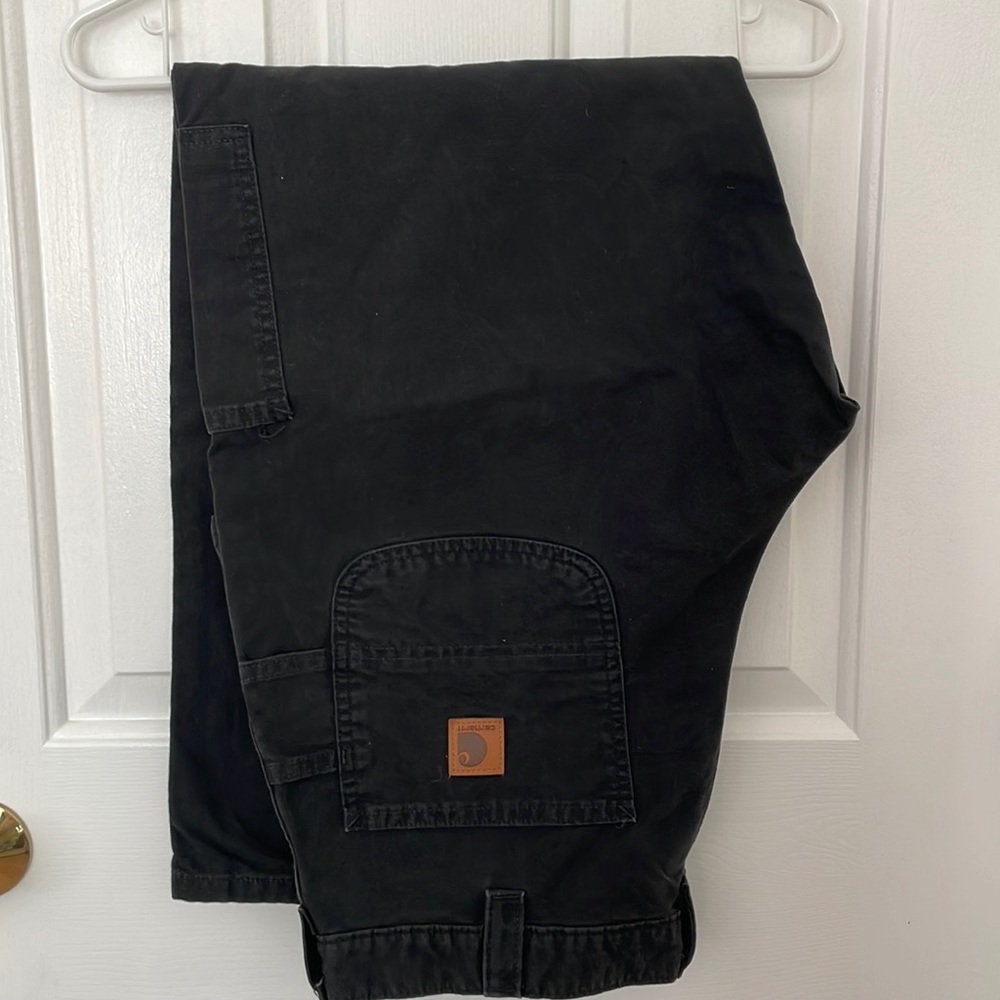 Carhartt Original Fit Mens Black Dungaree 36x30